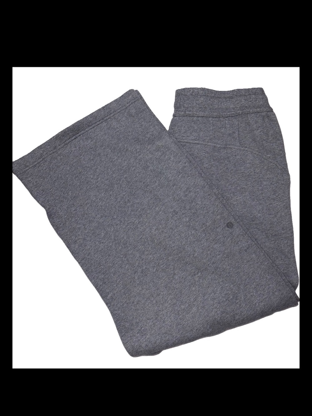 NWT LULULEMON MEDIUM SCUBA MID RISE WIDE LEG PANT*REGULAR HEATHER MEDIUM GRAY